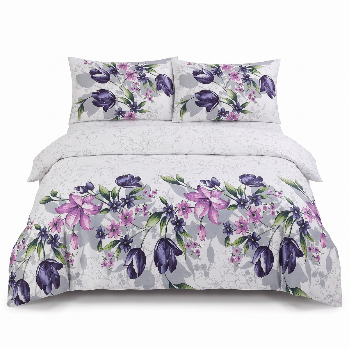 Komplet pościeli z ranforce RIELLA LEYLAK – 4 elementy — widok z przodu