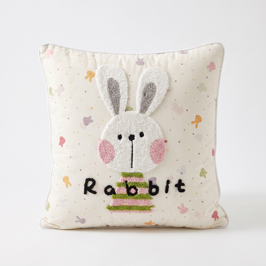 Kołdra dziecięca 2 w 1, która zmienia się w poduszkę – Króliczek «Rabbit» – widok główny