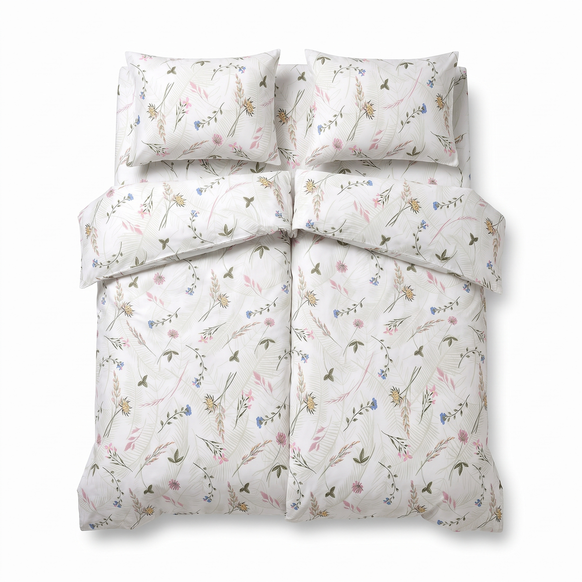 Komplet pościeli z 2 poszwami SPRING BEIGE — widok z przodu