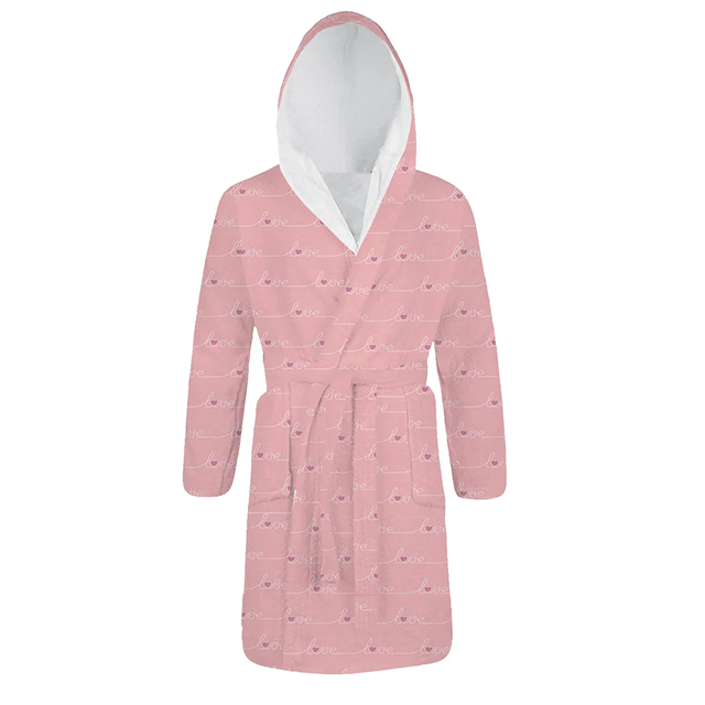Szlafrok młodzieżowy – PINK LOVE